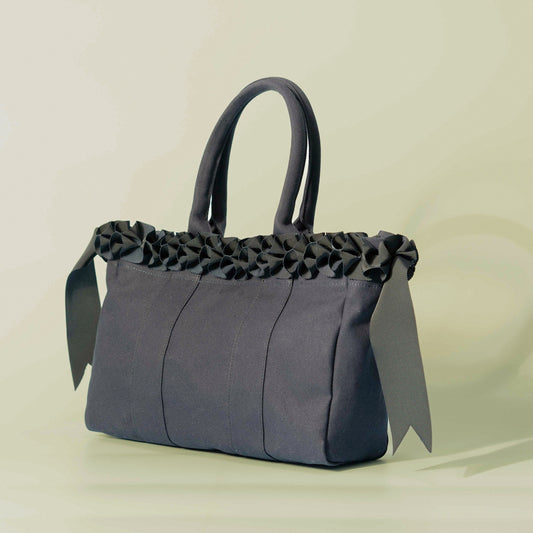 ホイップリボントートバッグ【ネイビー】