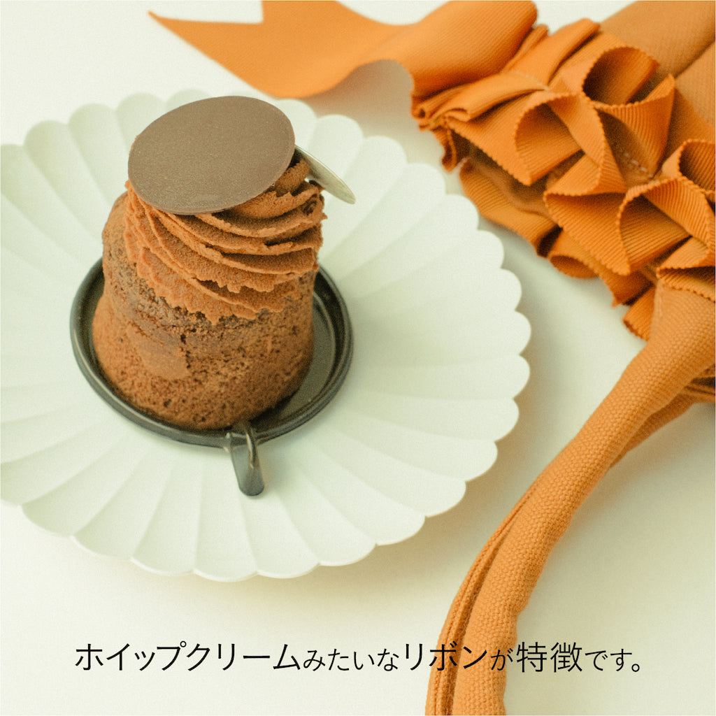 ホイップリボントートバッグ【ネイビー】
