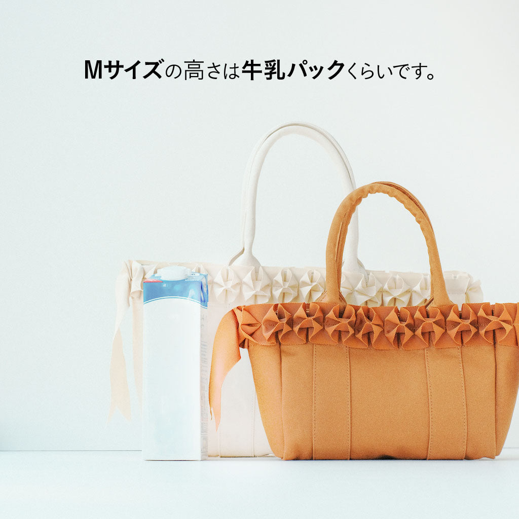 Sサイズ:【ネイビー】ホイップリボントートバッグ