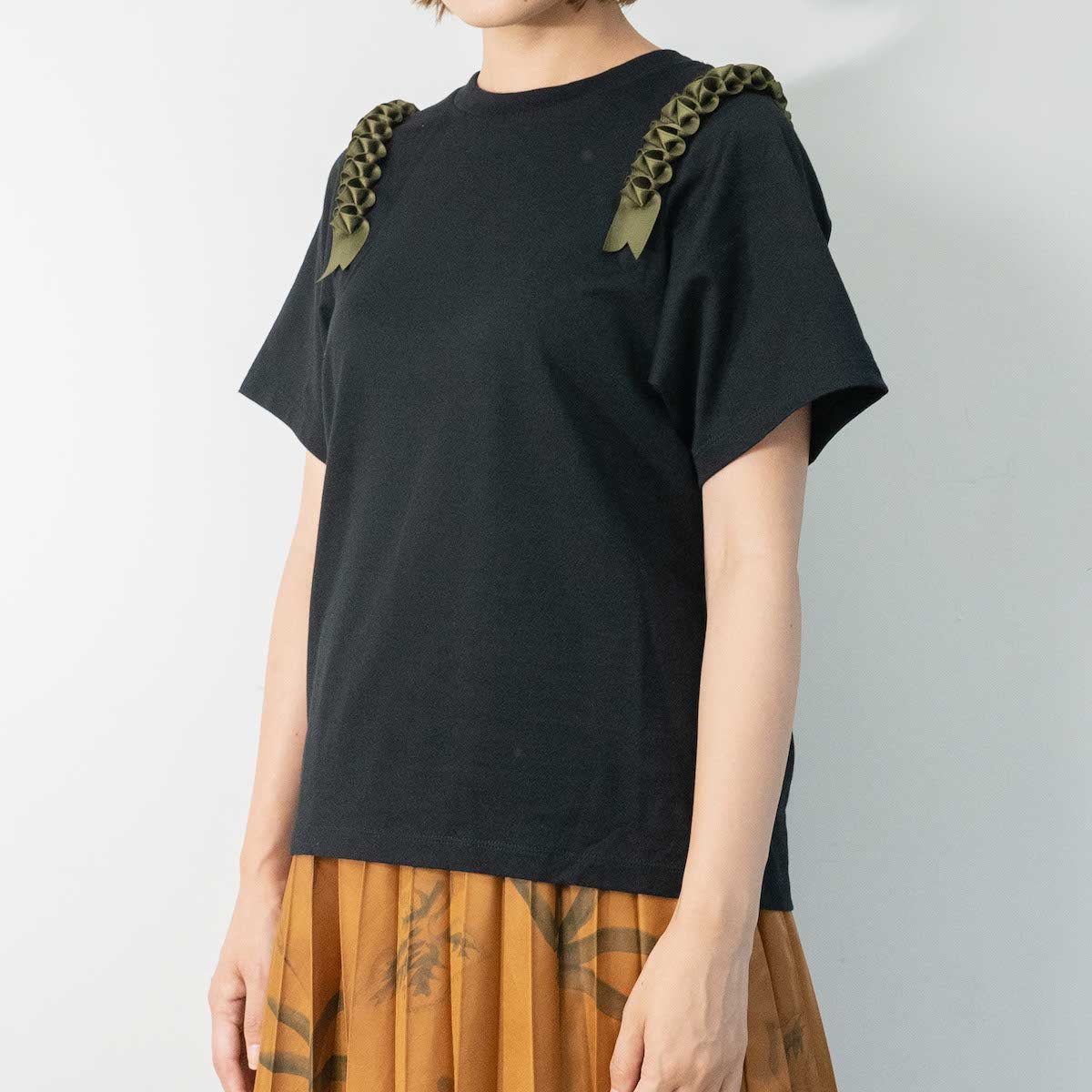 whipped ribbon T shirts【ブラック】