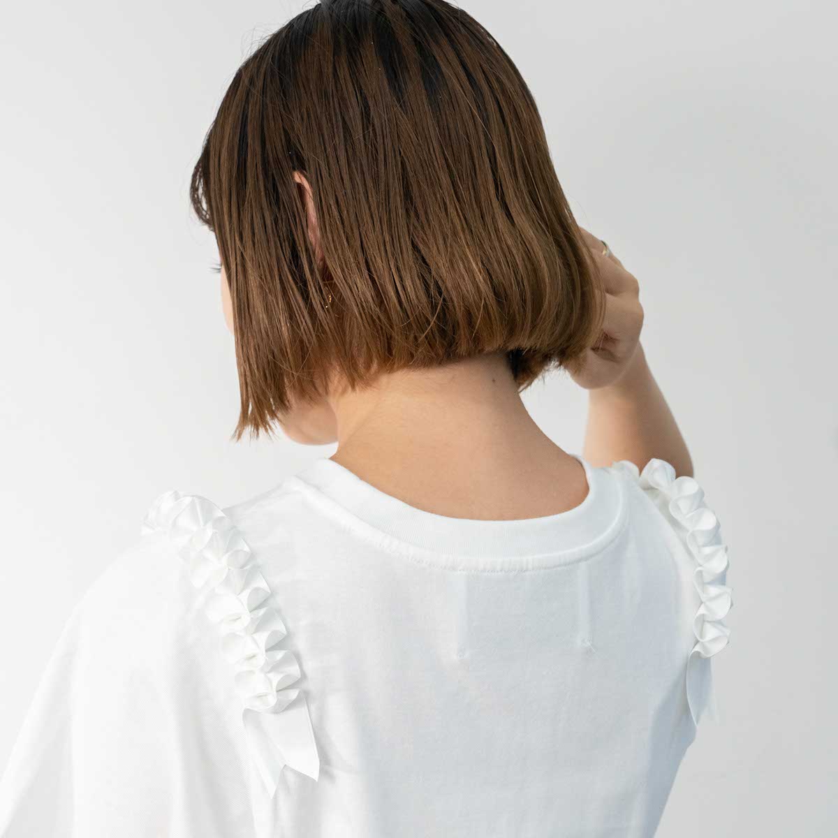 whipped ribbon T shirts【ホワイト】