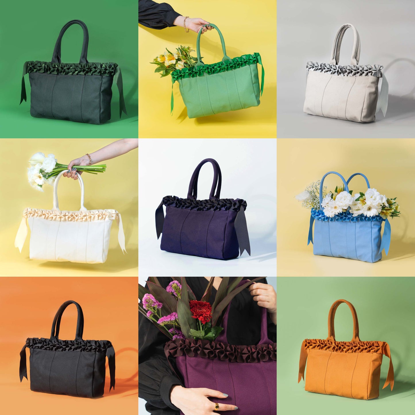 ホイップリボントートバッグ【ブラック】