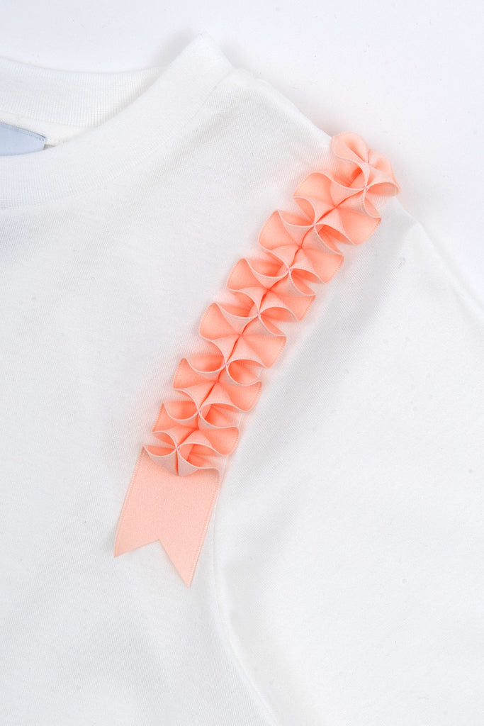 whipped ribbon T shirts【ホワイト】