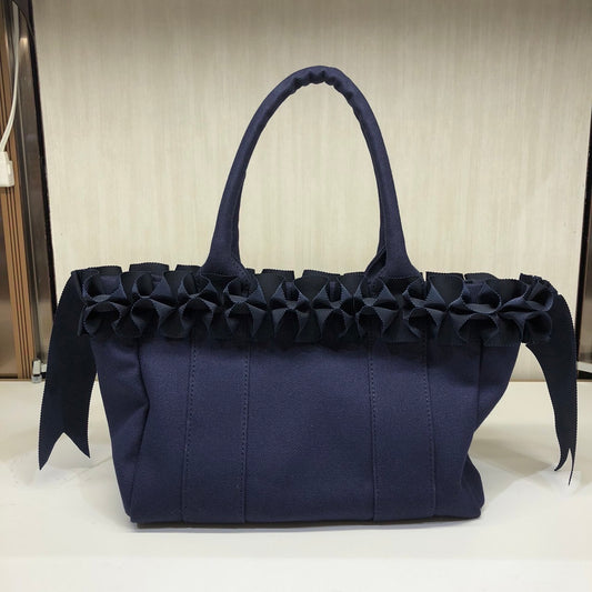 Sサイズ:【ネイビー】ホイップリボントートバッグ