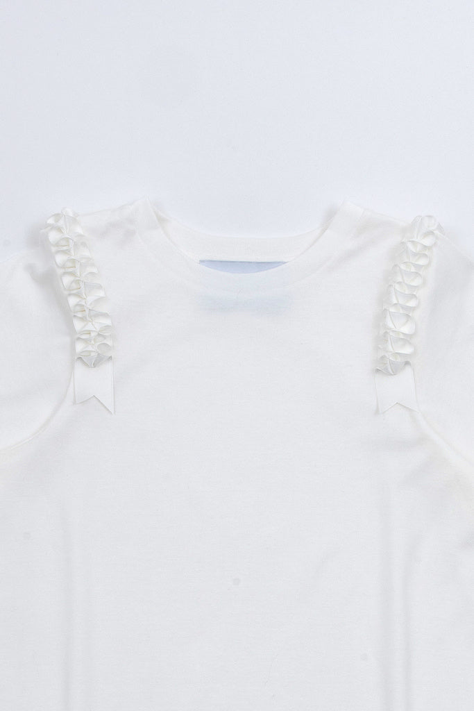 whipped ribbon T shirts【ホワイト】